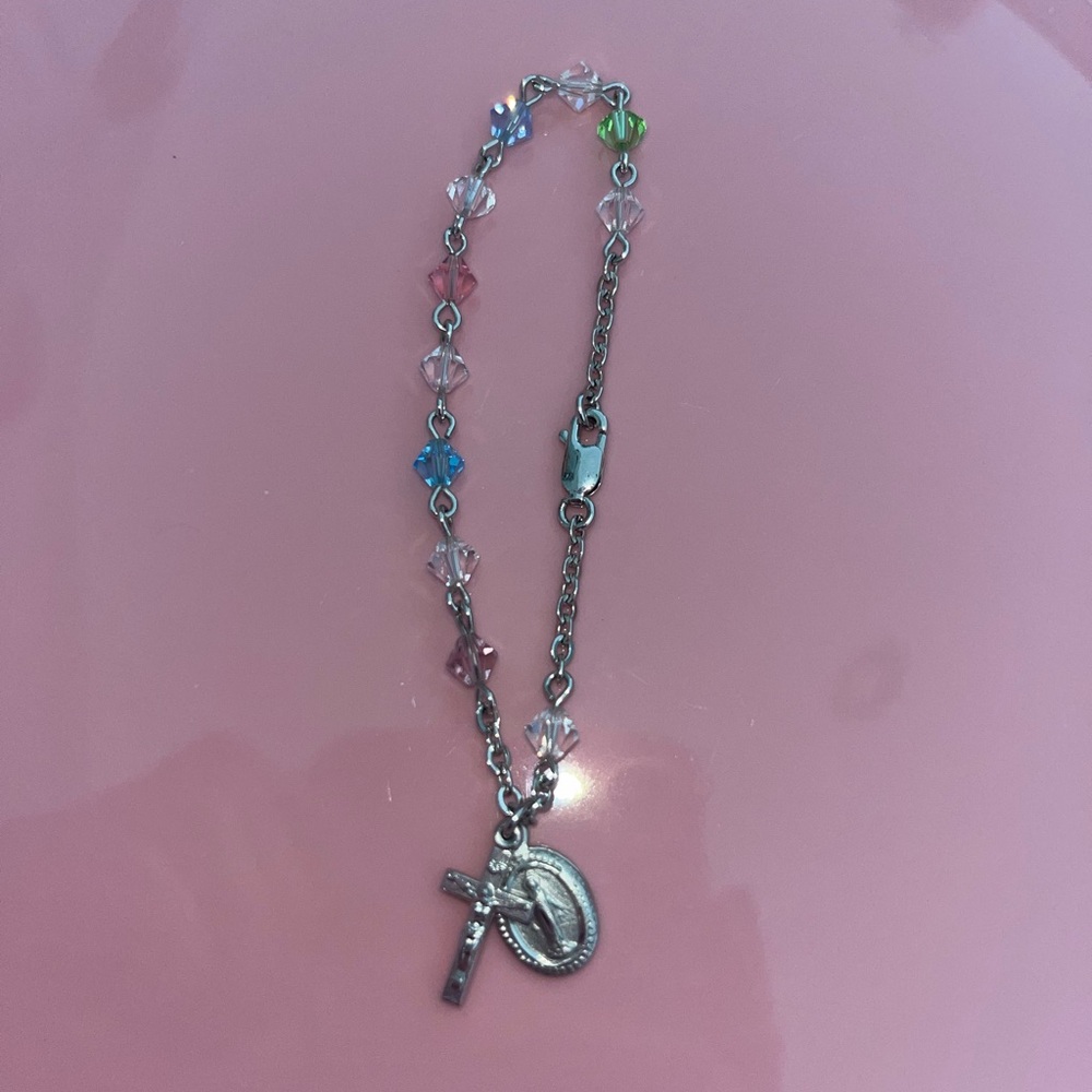 SWAROVSKI ROSARY BRACELET - Picture 2 of 6